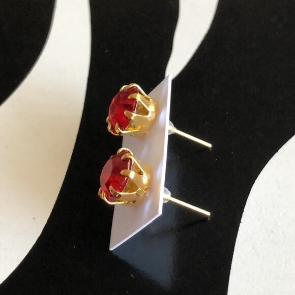 4 for $20 Red and Gold Stud Earrings - Picture 2 of 3